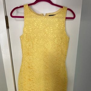 Yellow lace Ralph Lauren size 4